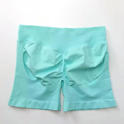 Women's 4.5" Biker Shorts | Scrunch Butt Seamless Yoga Gym Leggings