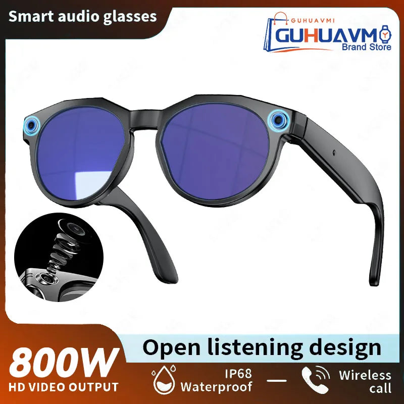 2026 New 4K HD AI Smart Glasses Men 800W Pixel Camera Bluetooth Call 4GB WIFI Transmission Voice Assistant Smart Glasses Women