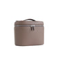Large-capacity PU leather cosmetic box with internal storage box, customizable names and letters, travel portable cosmetic bag