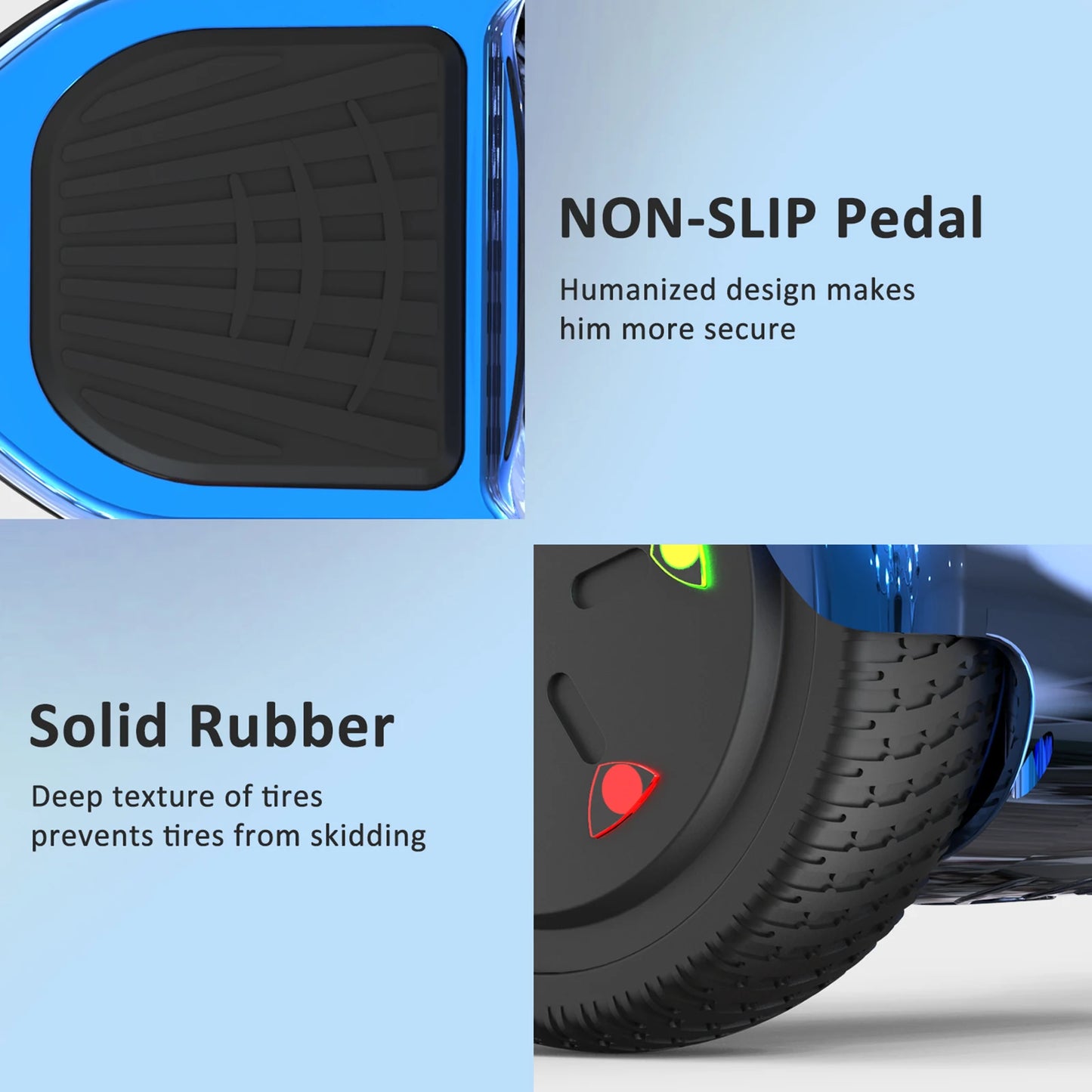 RCB 6.5" Hoverboard with Bluetooth Speaker & LED Lights