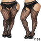 Plus Size Fishnet Garter Belt Bodysuit Tights XXL