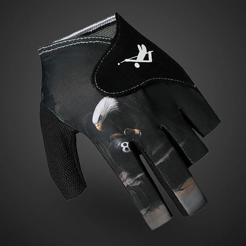 Left Hand Billiards Glove – Non-Slip Half Finger Glove