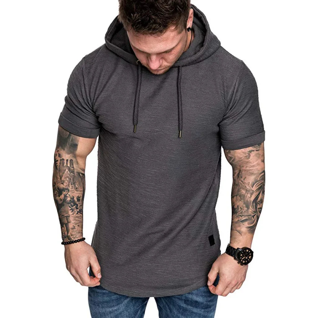 Men's Casual Solid Color Hoodie Sweatshirt — MRMT 2025