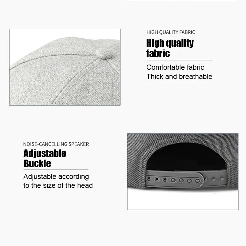 Bluetooth Baseball Cap with Built-In Speakers & Mic