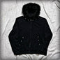 Aesthetic Women's Fur Collar Hoodie Sexy Slim Chic Casual Solid Color Cardigan Sweatshirt Goth Punk Rock Streetwear