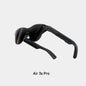 Black Ray-Ban sunglasses with 'Air 3s Pro' label on a light gray background