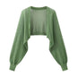 French Ice Silk Knitted Sun-Proof Cardigan Top Women's Summer Thin Jacket Waistcoat Suspender Skirt Shawl Outer Match Blouse