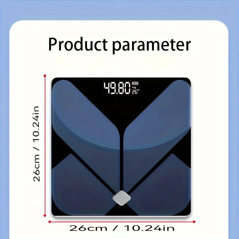 400lb High Precision Digital Bathroom Scale | Backlit LCD w/Smart Temp Display | Battery Operated | Home/Bathroom/Dorm Use