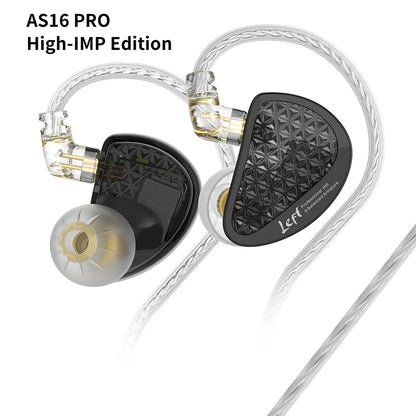 KZ AS16 PRO Kabelgebundener Kopfhörer 8BA Balanced Armature In-Ear Monitor Kopfhörer MP3 Bass Musik Ohrhörer HIFI Headset mit Mikrofon