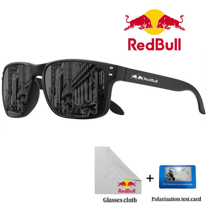 Red Bull Fashion F1 Polarisierte quadratische Sonnenbrille für Damen und Herren Hochwertige Verarbeitung Sonnenbrille UV-Schutzbrille