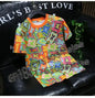 Comfortable Casual Quick-Drying T-Shirt for Men And Women 3D Printed High-End Streetwear Short-Sleeved Sports Moto Top
