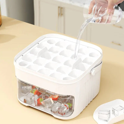 50-Cube Ice Maker Double Layer Household Ice Box