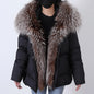 2025 MAOMAOKONG White Duck Down Jacket Winter Women Warm Loose Coat Natural Real Fox Fur Collar Thick Luxury Outerwear parkas
