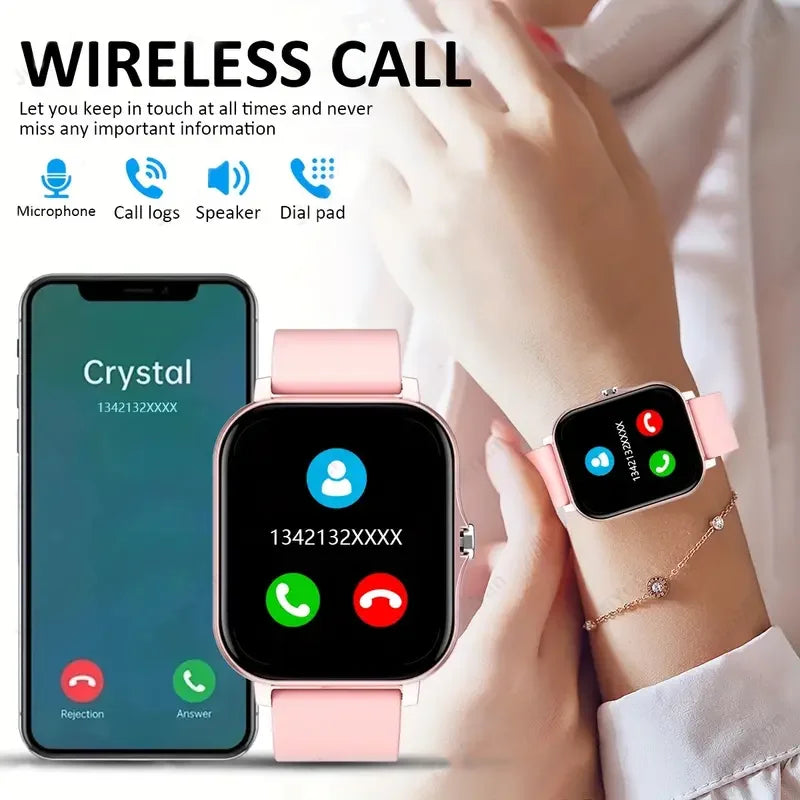 KESHUYOU 2025 New Smart Watch Bluetooth Talking Blood Oxygen/Blood Pressure Monitor Smart Watch for Women Men Holiday Gift