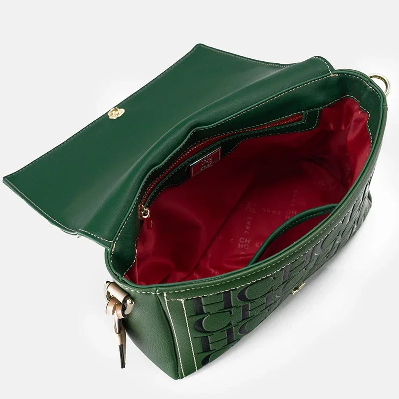 Autumn and Winter Solid Color Crossbody Bag with Letter Printing High Quality Women's Fashion Elegance 2025 Classic Women's Bag