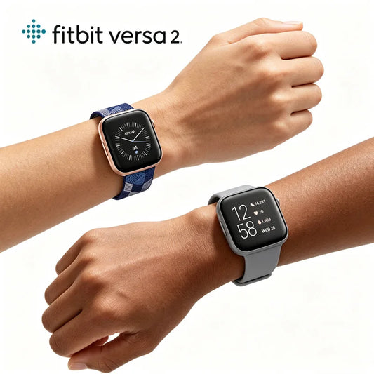 Google Fitbit Versa 2 Smartwatch Herzfrequenz Schlaf Schritte Trainingserkennung Bluetooth wasserdichte Smartwatch