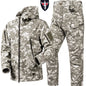 Tactical Winter Set Men's Outdoor Windproof Waterproof Suit Multi-Pocket Soft Shell Hooded Jackets Sharkskin Work Pants