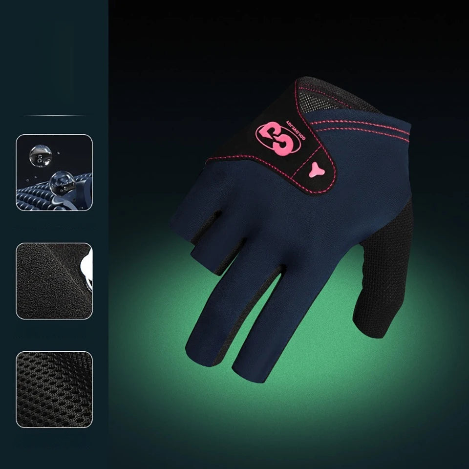 GTUBIKE Professional Billiard Glove - 3 Finger Snooker Glove