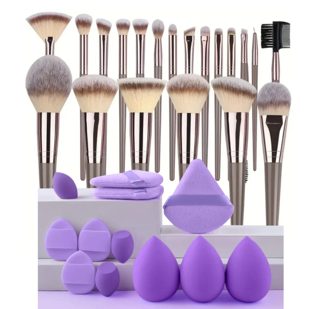 Professionelles 3-20-teiliges Make-up-Pinsel-Set, weiche, flauschige Foundation-Lidschatten-Concealer-Verblendpinsel, Rougepinsel Kabuki Damen Beauty Tool
