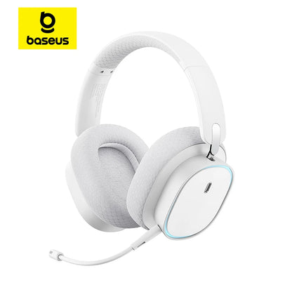 Baseus GH02 Gaming kabelloser Kopfhörer mit Mikrofon Over-Ear Kopfhörer Bluetooth 5.3 40mm Treiber 2.4G/Kabellos/Kabel RGB Headsets
