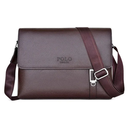 Business Men Leather Shoulder Bag Boy Crossbody Designer Luxury Briefcase Messenger Bags Male Christmas Gift Men's Handbags