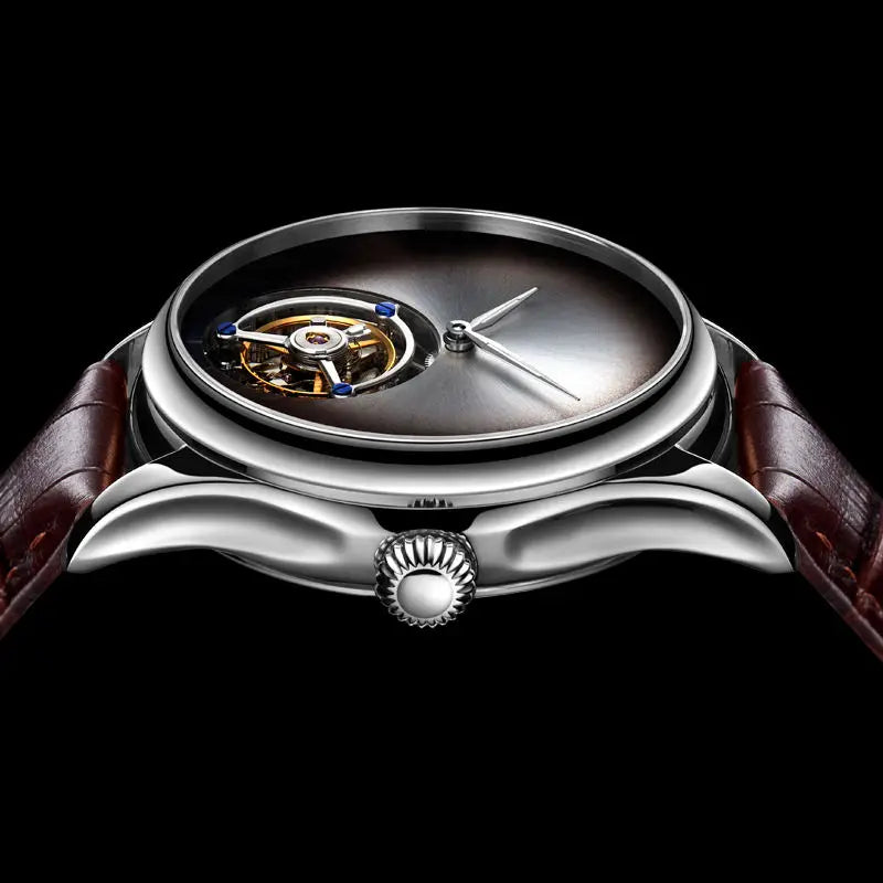 AESOP Top Brand Luxury Clock 100% Authentic Tourbillon Men's Watch Movement Mechanical Sapphire Glass Skeleton Watches for Man