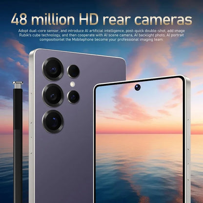 Global Vision S25 Ultra Smartphone 5G Android 12 8GB RAM 512GB ROM 6,8 Zoll Telefon 1920x1080HD 24+48MP 4 5G Netzwerk Mobiltelefone