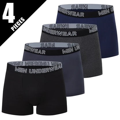 4/10-teiliges Set lässiger und modischer Herrenunterwäsche Bequeme Boxershorts Jugend-Übergröße Sport-Radfahren elastische Shorts