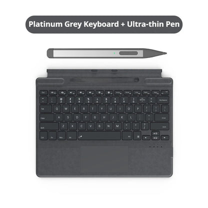 2025 New Color Microsoft Surface Pro 8/9/X/10/11 Bluetooth Magnetic Keyboard with Pen Slot,Touchpad and 7-color Backlit Keyboard