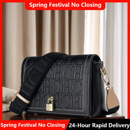 Autumn and Winter Solid Color Crossbody Bag with Letter Printing High Quality Women's Fashion Elegance 2025 Classic Women's Bag