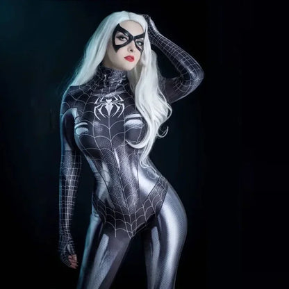 Sexy Black Venom Spider Man Cosplay Costume Halloween Christmas Corset Cat Jumpuit Bodysuit Carnival Party Zentai Outfits