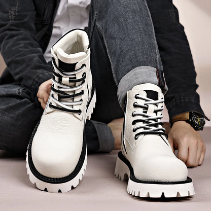 Men's High-Top Graffiti Tooling Boots | Thick Sole