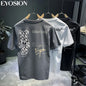 Polo-Shirts High Street Bären-Print Freizeit Kurzarm Umlegekragen Ropa Hombre Camisetas
