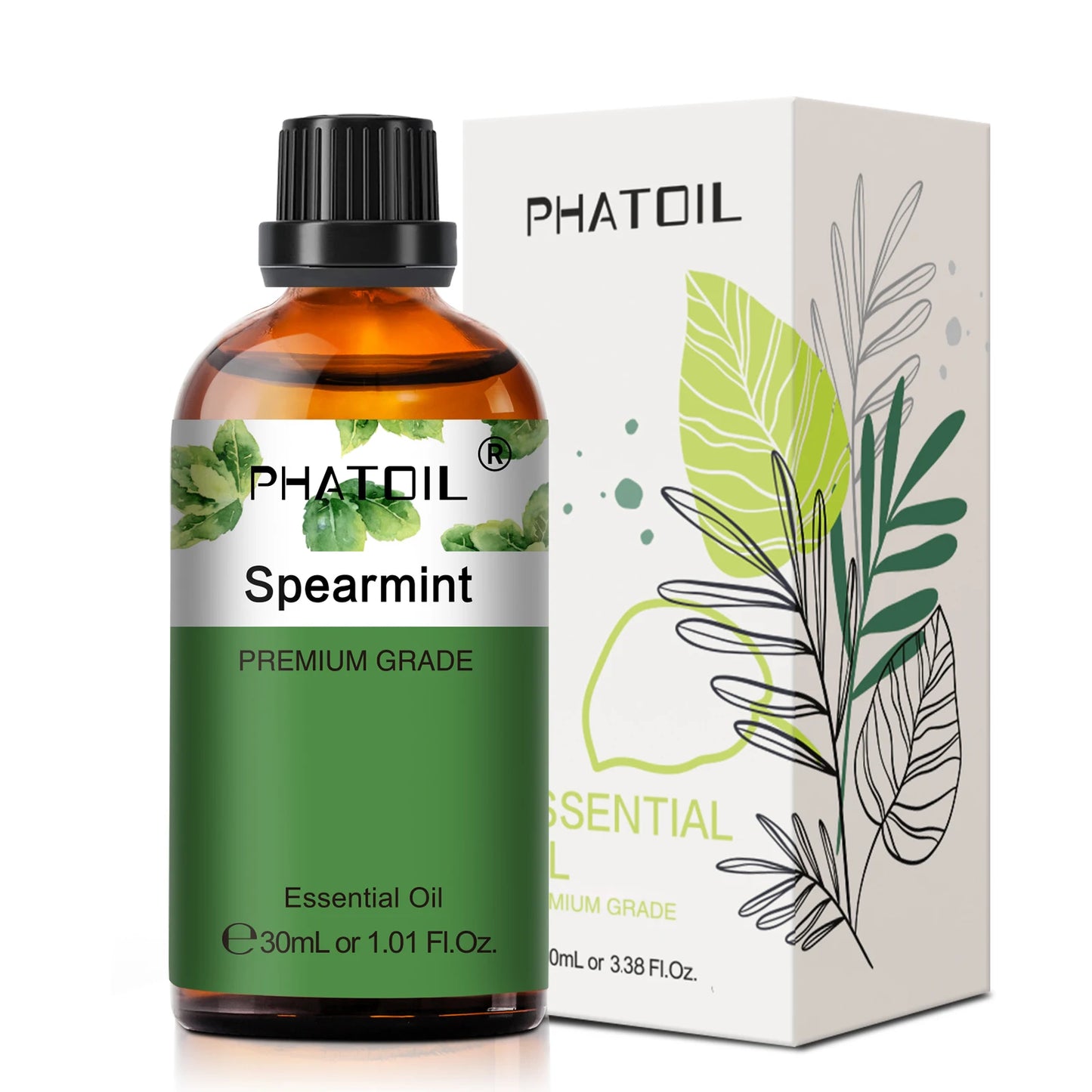 PHATOIL 1 Stk. Ätherisches Aromatherapieöl 30ml Zitrone Eukalyptus Lavendel Bergamotte Jasmin Wacholder Rose Vanille Ätherisches Aromaöl