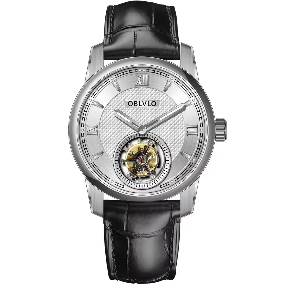 Tourbillon Watches Sapphire Glass Waterproof 50M Mechanical Automatic Watches