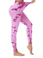 Women's Seamless Tie-dye Yoga Pants High Waist Soft Comfortable Gym Fitness Sportswear Workout Leggings Tights