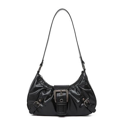 Retro Pleated Hobo Shoulder Bag for Women Hot Selling Maillard Style Underarm Bag Clutch Handbags for Travel Work Shopping