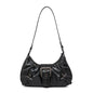 Retro Pleated Hobo Shoulder Bag for Women Hot Selling Maillard Style Underarm Bag Clutch Handbags for Travel Work Shopping