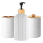 Bathroom Soap Dispenser & Toothbrush Holder Organizer