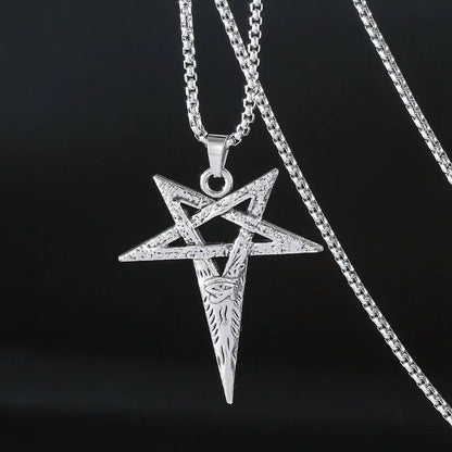 European And American Fashion Personality Retro Gothic Cross Necklace For Men And Women Street Hip-Hop Trendsetters Versatile Pe