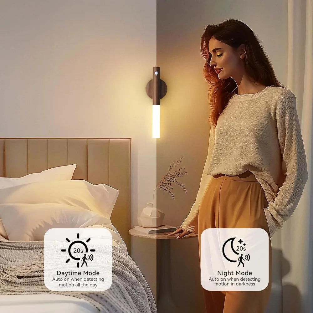 LED Nachtlicht USB-Ladefunktion Intelligente menschliche Induktion Für Nachttischschrank Haus Garderobe Beleuchtung Bewegungssensor Licht LED Lampe