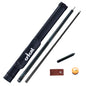 CRICAL CL-PRO Carbon Fiber Pool Cue Stick with 12.5mm Tip 3 * 8/8 Joint Pin  Low Deflection  for Professional 1/2 Billiard Cue