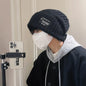 2023 Fashionable Men's Autumn And Winter Knitted Hats Large Size Warm Cold Beanie Hat Loose Big Head Ware Knitting Hat For Men