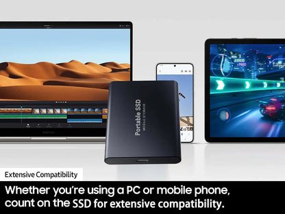 Portable SSD External Hard Drive USB3.2 - 1TB to 16TB