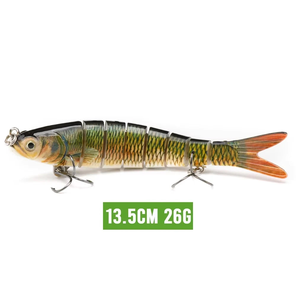 VTAVTA 10/14cm Sinking Wobblers Fishing Lures Jointed Crankbait Swimbait 8 Segment Hard Artificial Bait For Fishing Tackle Lure