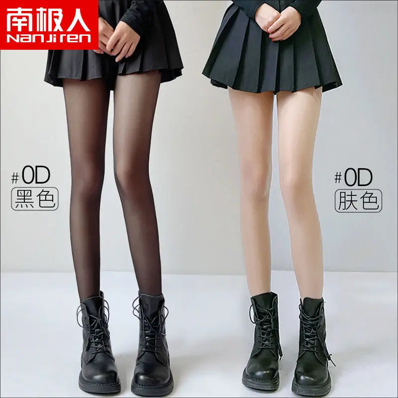Women JK Black Stockings 6 Thickness Skin Silk Pantyhose Summer Ultra Thin Anti-hook Silk Nylon Stocking Female Sheer Tights