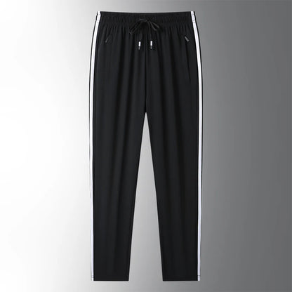 Men's Ice Silk Plus Size Jogger Trousers – Ultra-Thin Breathable Sports Pants M-8XL