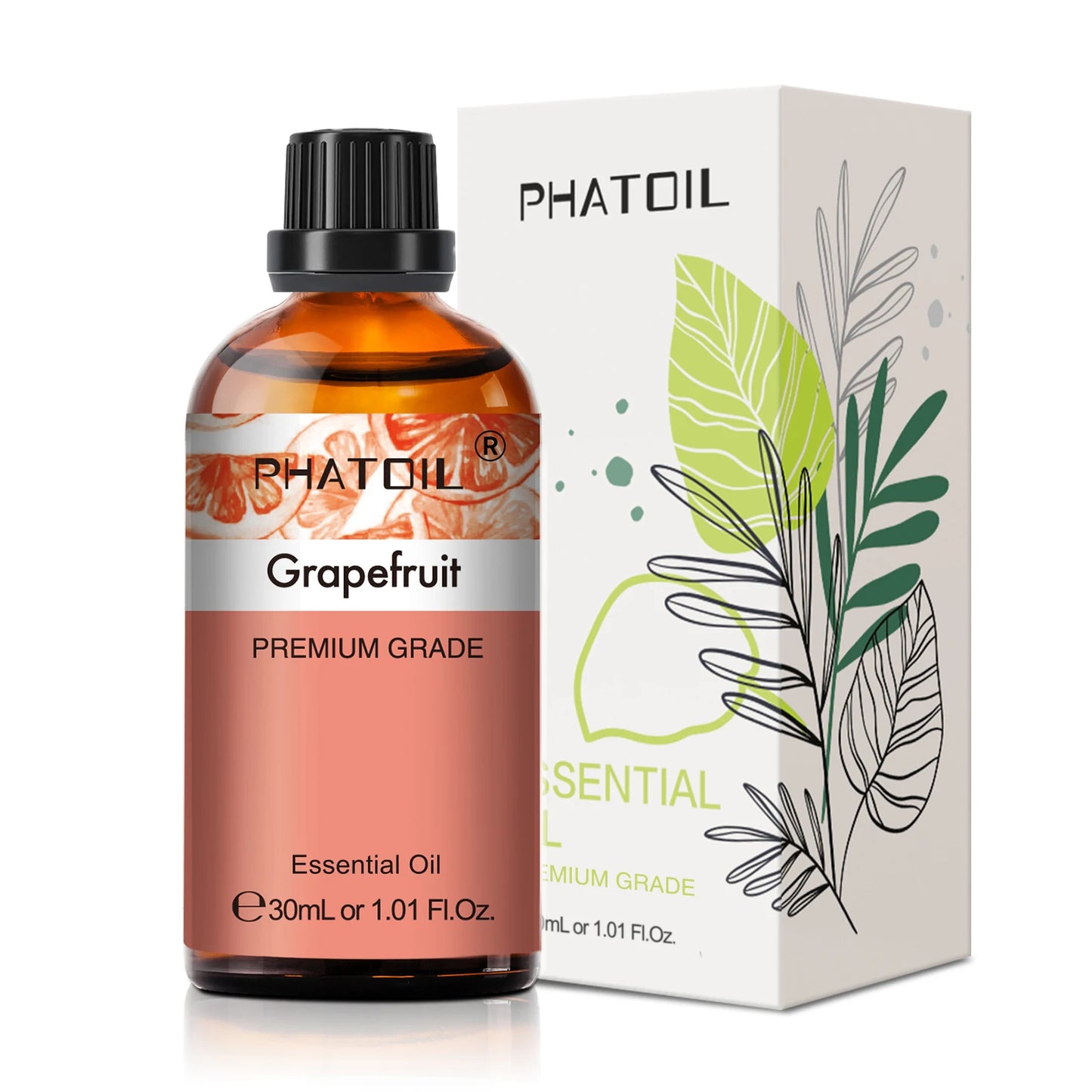 PHATOIL 1 Stk. Ätherisches Aromatherapieöl 30ml Zitrone Eukalyptus Lavendel Bergamotte Jasmin Wacholder Rose Vanille Ätherisches Aromaöl
