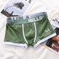 2025 Herren Unterwäsche Baumwolle Unterhose Buchstabenbund Bequem Atmungsaktiv Weiche Boxershorts Mode Lässige Sportshorts