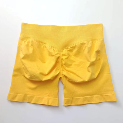 Women's 4.5" Biker Shorts | Scrunch Butt Seamless Yoga Gym Leggings
